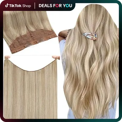 Halo Extensions Short Hair TikTok Shop