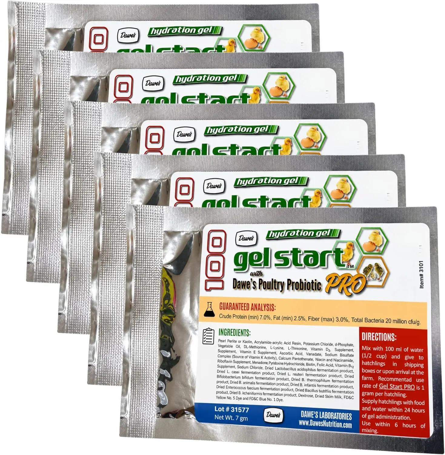 Hatchling Nutritional Gel 5 Pack Chick Poultry Hydration