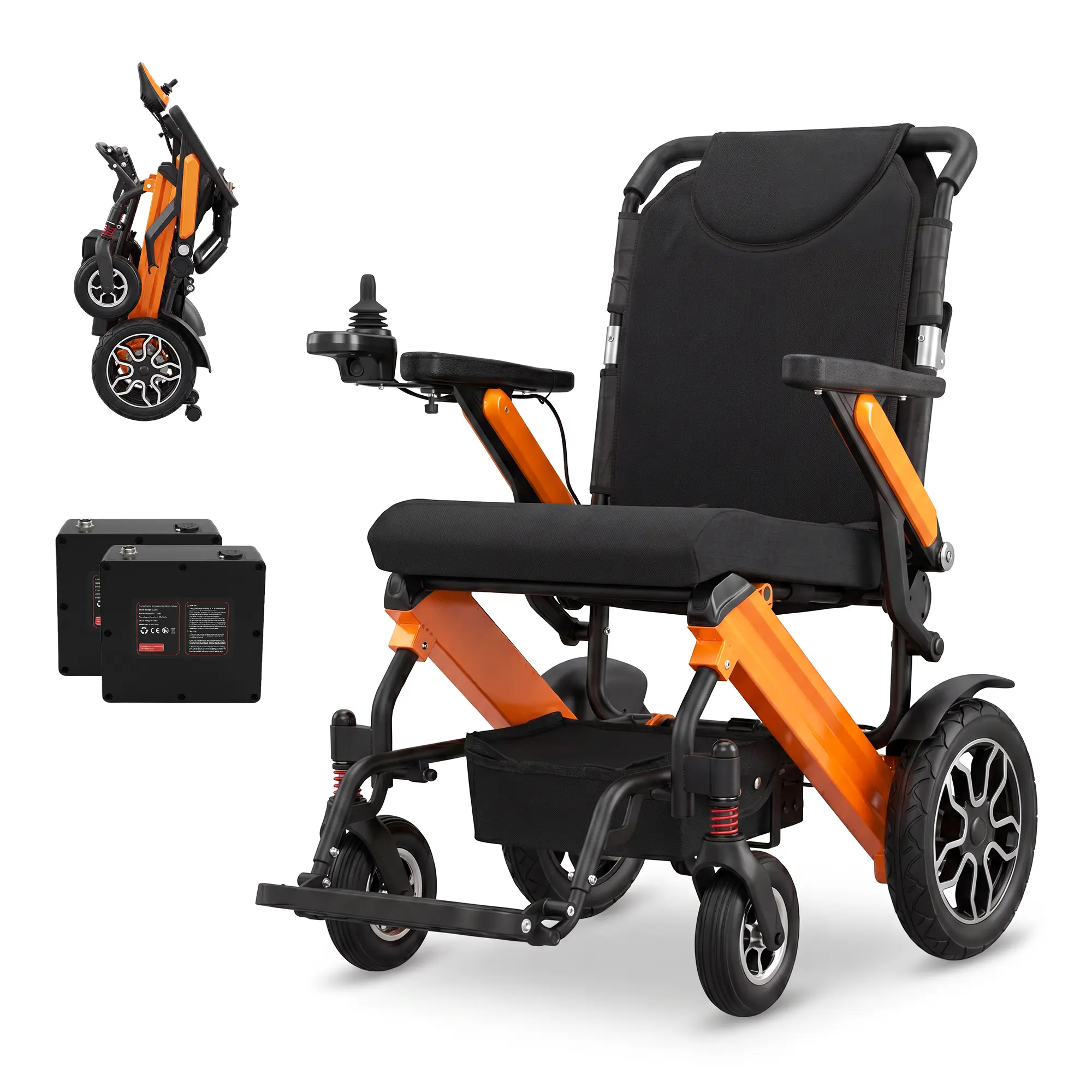 【Zygenair】YL002 Foldable Electric Medical Wheelchair for Adults, 500W Motors, Dual Lithium Batteries, 30 mi Long Range, Lightweight, 350 lbs Weight Capacity Power Wheelchair