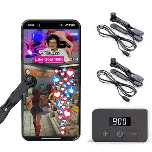Auto Clicker, Adjustable Click Speed, Max 50 Clicks Per Second, Connect Up to 5 Click Heads | Ideal for Gaming, Live Broadcasts Likes,  (Auto Clicker*1 + Click *2)