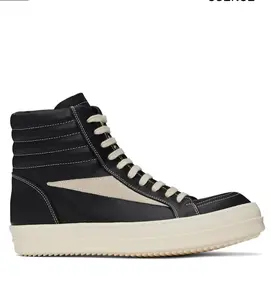 Rick Owen’s Black Hollywood High Vintage Sneakers