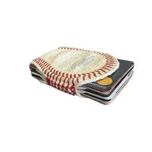 Baseball Wallet Money Clip Card Holder mens casual trendy wallet gift