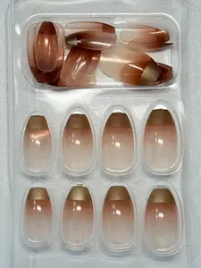 24 pcs Press On Nail Set for Easy Application Versatile for Everyday Wear & Special Events Ideal for Nail Enthusiasts and Busy Individuals