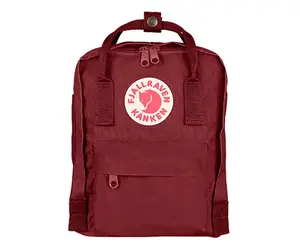 Fjall Raven Kanken Mini Unisex Backpacks, Color: Ox Red