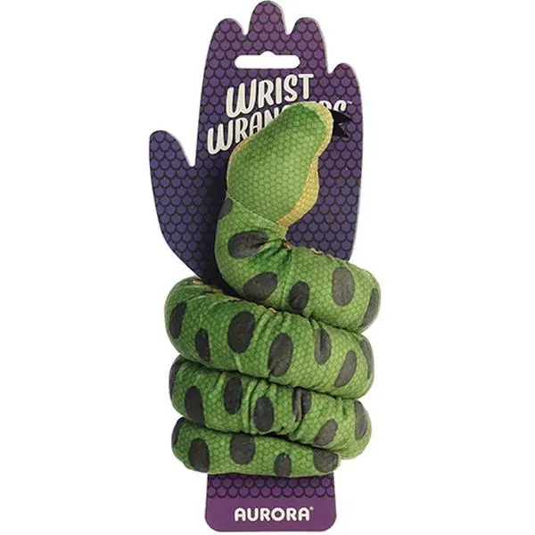 Aurora World Plush - Wrist Wranglers - GREEN ANACONDA [8 inch][34 inches stretched]