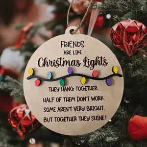 Friends Are Like Christmas Lights Ornament