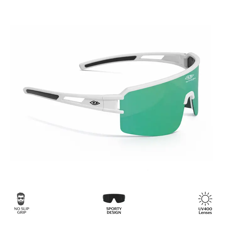 Green Blade Runners Sports Design Sunglasses
