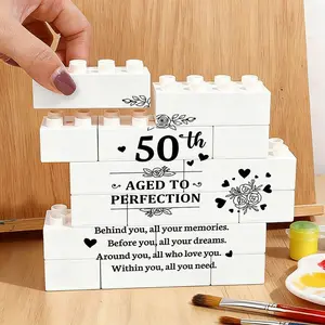50th Aged to Perfection Decor with Roses and Hearts, Inspirational 50th Birthday Keepsake Gift, Perfect for Home Display