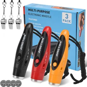 [  Whistles 3 Pack, Loudest Electric Whistles 3  High Volume Whistle Hand Held for Coaches Referees  Whistle, Outdoor Hiking  Rescue Whistle Gifts