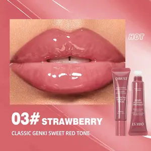 Colorful Lip Balm Gloss Set, Lightweight Shiny Glossy Moisturizing Lipstick, 6 Colors Water Shine Hydrating Lip Glaze, Enhance Skin Tone