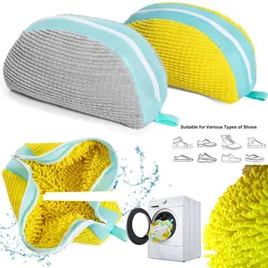 2Pack Reusable Shoe Washing Machine Bags for Washer and Dryer Laundry Use