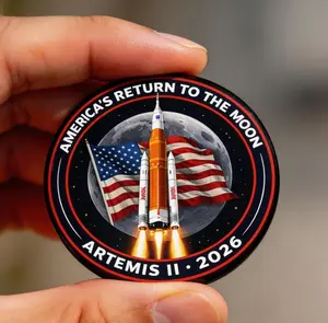 Artemis II Mission Pin, America Return To The Moon 2026 Button, Space Badge, Astronomy Lover Gifts, Space Exploration Backpack Pin Buttons