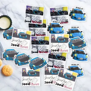 Stickers Pack 20 Pcs Juice Waterproof Skateboard Wrld Vinyl Aesthetic Goodbye Luggage Water Good Car Bottle Riddance Bike Bumper Guitar Laptop Colorful