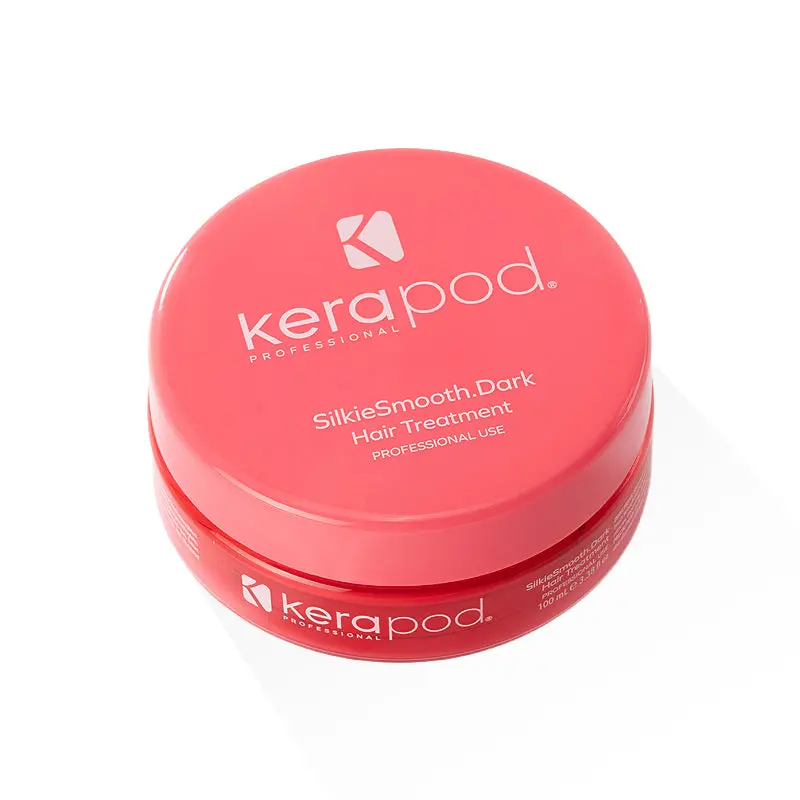 Kerapod SilkieSmooth Dark Hair Treatment for Professional Stylists - High-Performance Smoothing System for Dark Curly Hair - Salon Use