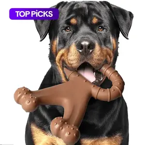 Gift for Pets, Dog Chew Toy, Durable Chew, Beef Flavor Indestructible Teeth Cleaning Toy, Interactive Dog Toy, Suitable for Small, Medium, Large, Extra Large Dogs