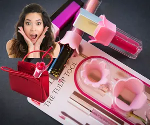 The TuLIP Tool-is the game-changer lip gloss beauty tool SOLVING the frustration of leaky, goopy lip gloss giving you more glamour! Glossy