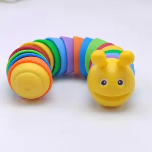 Rainbow Caterpillar Stress Relief Toy, Colorful Novelty Joke Tool, Perfect Christmas Gift, Fun Prank Gift for Friends and Family