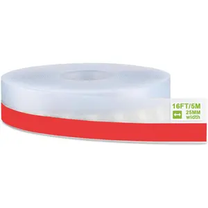 2026  Shower Glass Door  Seal Strip, Door Draft Stopper, Weather Stripping Window Seal for Doors Windows and Shower Glass Gaps, 16.4 , Clear, 25MM