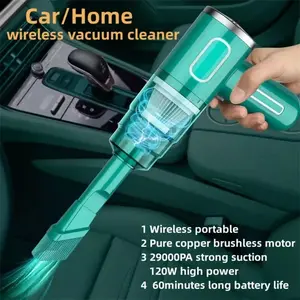 29000PA Strong Suction Cordless Vacuum - Handheld Car & Home Cleaner - 45Mins Runtime - Rechargeable Portable