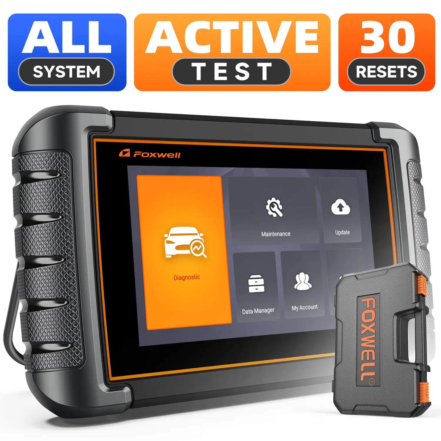 FOXWELL NT809 Automotive Scan Tool - OBD2 Code Readers & Scanners, Bidirectional Control, Active Test, ABS/Oil/Injector Coding, 3-Year Updates, All-System Car Diagnostics, FCA Autoauth, 30+ Services