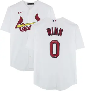 Masyn Winn St. Louis Cardinals Autographed White Nike Replica Jersey - Fanatics Authentic Certified