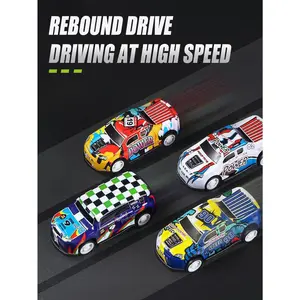 Iron Pull-Back Car Set - Durable Iron Material with Pull-Back Mechanism for Imaginative Play - Perfect for Kids' Playroom Fun