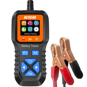 IKOSCAN K1S Car Battery Tester 12V/24V Load Tester, 100-2000 CCA Automotive Alternator Tester Digital Auto Battery Analyzer Charging Cranking System Tester for Car Truck Motorcycle ATV SUV Boat Yacht Charger