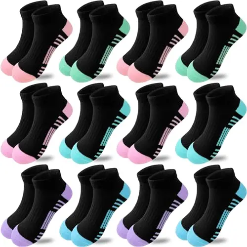 12 Pairs Black(6 Colors)
