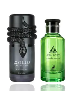 musamam black intense + jean lowe verde aura -- 2 piece bundle