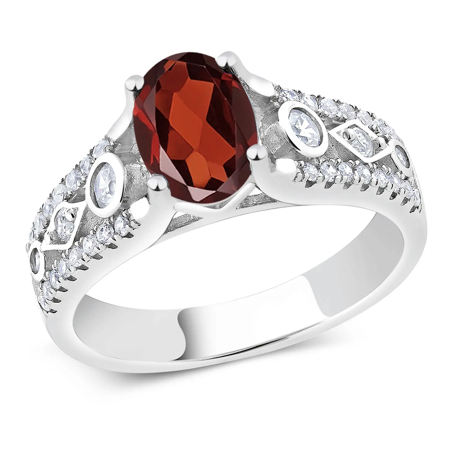 1-3 Ct Oval Gemstone Birthstone Engagement Ring for Women | 925 Silver | Oval 8X6MM | Milgrain and Filigree Detail | Wedding Anniversary Jewelry | Size 5-9