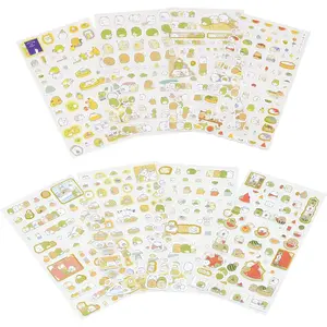 8 Sheet Colorful Sticker 500+ Adhesive Sticker Decorative Labels for Diary, Album (8 Sheet Sticker 500+)