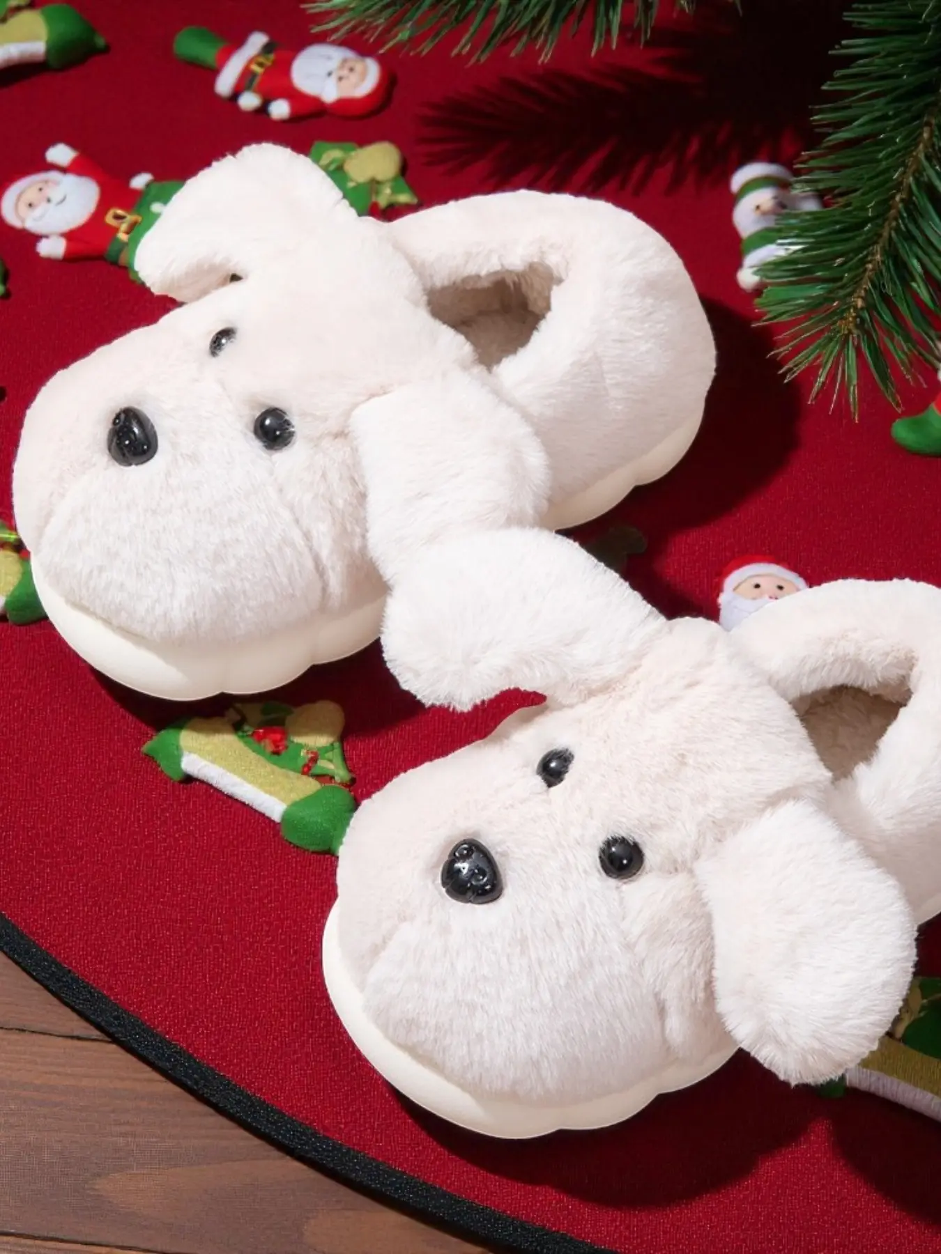 Children Indoor Fuzzy Warm Slippers Cute Dog Design Comfortable Boys Girls Shoes New Fall Winter Edition Soft Fleece Lining Perfect Gift Choice