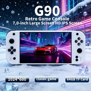 2026 new G90 handheld game console with IPS high-definition large screen 4000mAh retro handheld game console, portable with a variety of classic games, perfect holiday/birthday gift for gaming enthusiasts to enjoy
