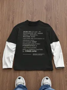 Men's Loose-Fit Colorblock Patchwork Short Jacket, Artistic Print Design, All-Season Streetwear, Casual Daily Wear for Men & Women, Graphics