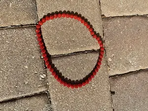 DRIP CLIP NECKLACE- ORANGE