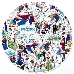 Disney Frozen 50 Pack Waterproof Sticker Set Elsa Anna Cartoon Girls Decor Gift