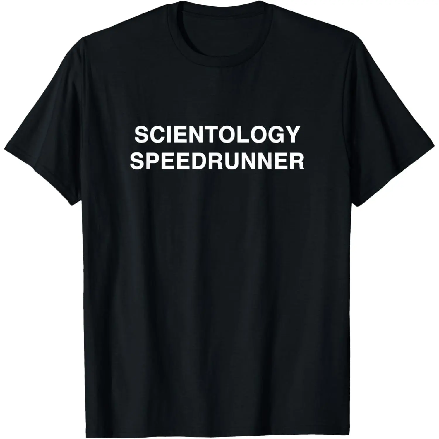 Scientology Speedrunner Viral Funny Speed Runner Game Gen Z T-Shirt