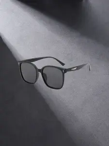 Square Frame Men's Sunglasses, Casual All-Season Decorative Lens, PC Material, Unisex Daily Wear, Beach Resort Style, Fashion Accessory