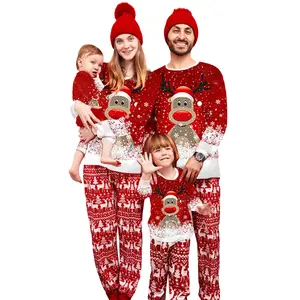 FOCUSNORM Matching Christmas Pjs for Family Pajamas Matching Sets Christmas Pajamas Holiday Xmas Jammies Sleepwear