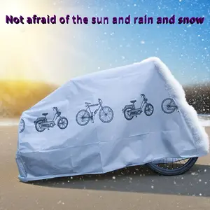 Universal bicycle cover, multifunctional PE protective film, suitable for all seasons, hand washable, suitable for some motorcycles, electric scooters, bicycles, UV and frost protection