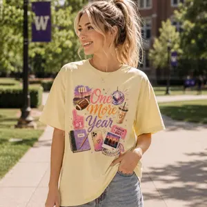 Comfort Colors One More Year Senior TShirt, Class Of 2027 Tee, Senior 2027 Shirt, Graduation Shirt, Senior First Day Tee, Cute Senior Gift, Full Sizes