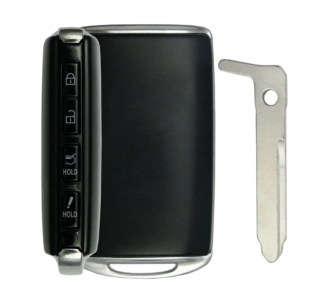 Brand New Aftermarket Multi-Button 4B Smart Key Fob Plastic Shell with Hatch - Vehicle Key Replacement Case, Interior Car Accessories with Alarm & Panic for 2025 Mazda CX-50 (Mazda Cars), FCC# WAZSKE11D01, Part# DGY2-67-5DY