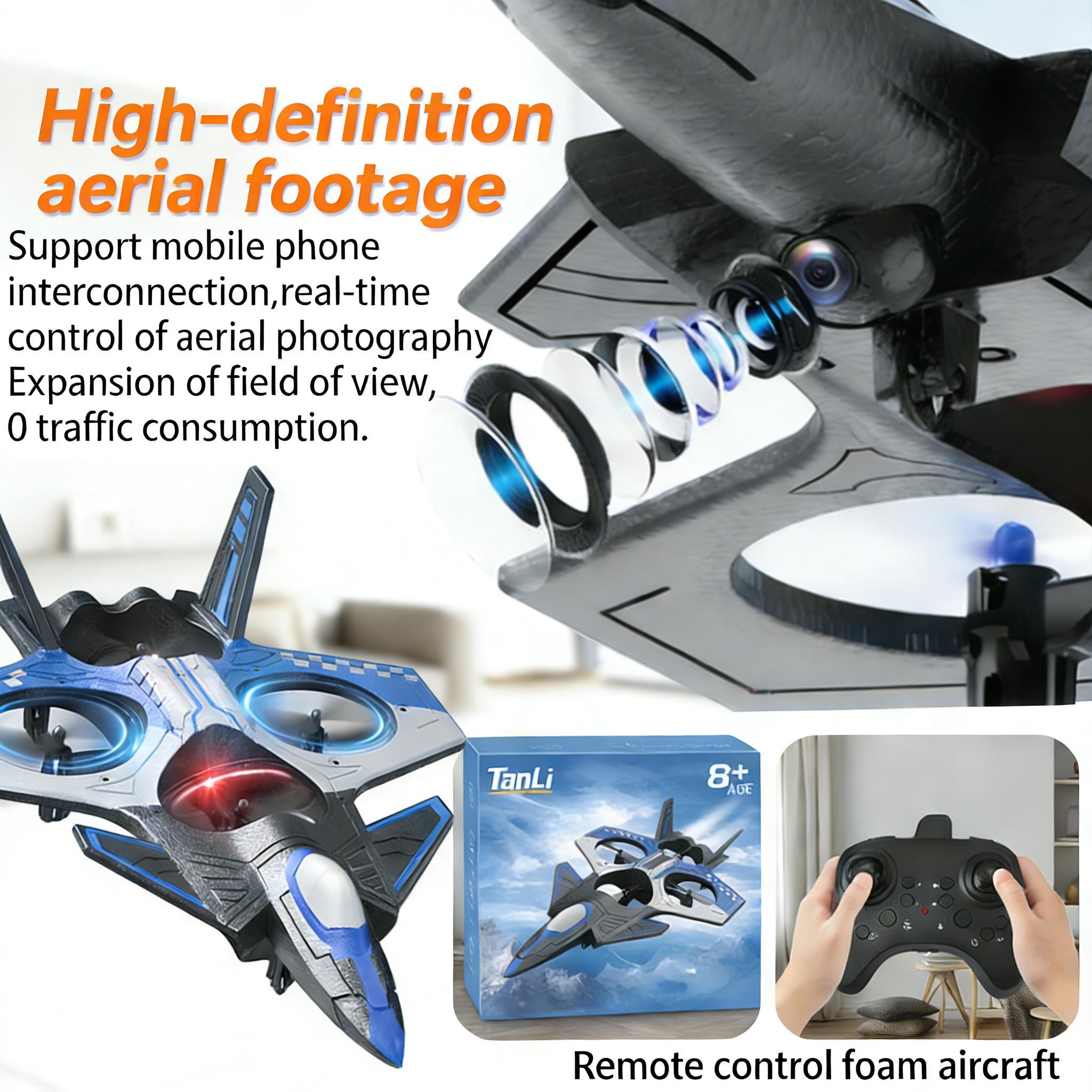 TongLi children's aerial photography remote control aircraft HD photography drone HD aerial photography quadcopter stunt foam aircraft, tumbling and hovering is suitable for supporting aerial video enthusiasts' collection. Christmas present for boys