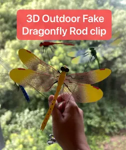 4-piece dragonfly clips, 3D dragonfly garden decoration items, anti-dragonfly stack, dragonfly honey-eater stack, deer and horse dragonfly repellent device, indoor and outdoor garden bird and dragonfly scare for quails