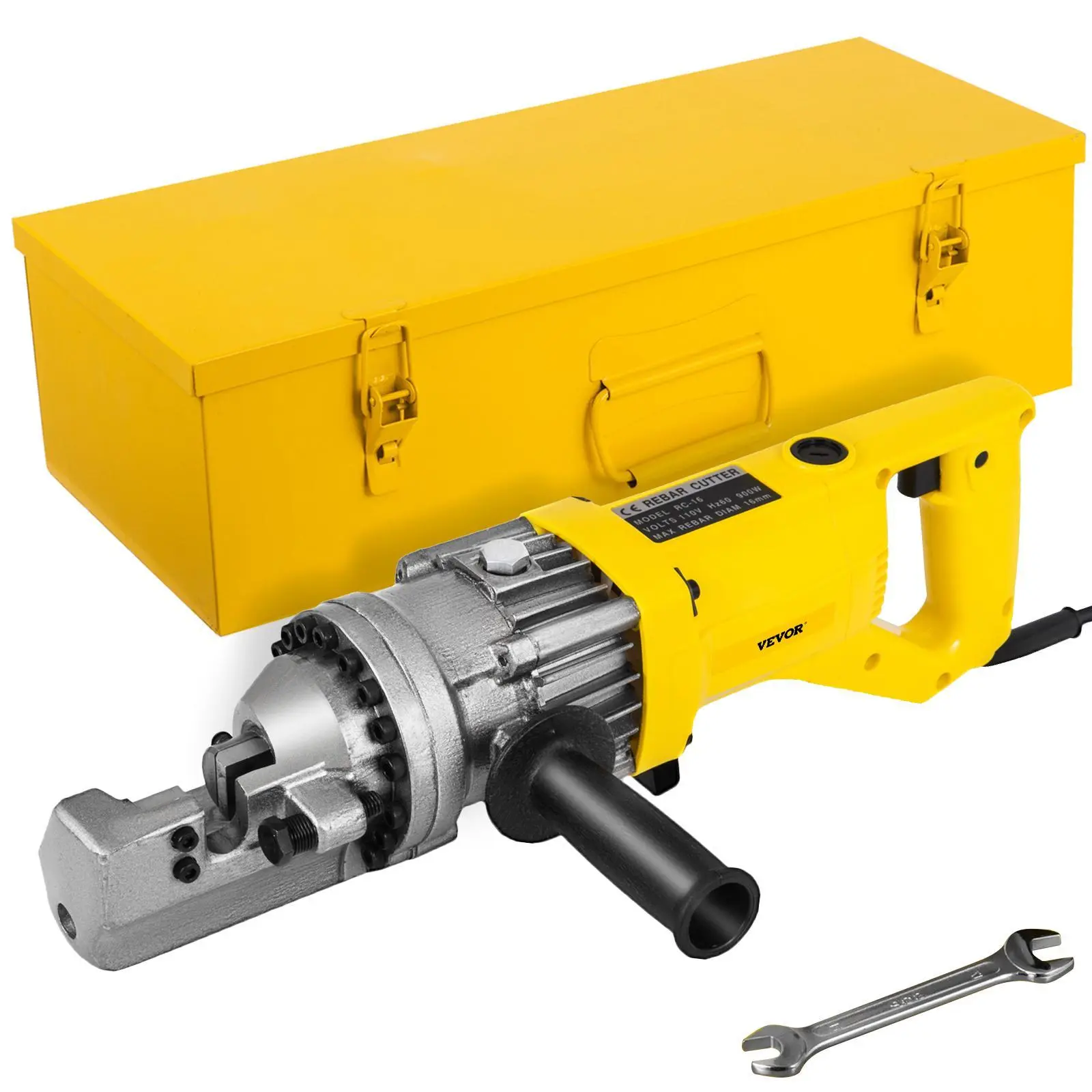 【SummerFinds】VEVOR Electric Rebar Cutter,  , 900W Portable Electric Hydraulic Rebar Cutter, Cutting up to 5/8 Inch #5 4-16mm Rebar within 3 Seconds,110V,with Easy to Carry Stainless Box
