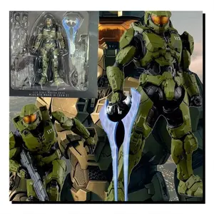 1/12 Scale Master Chief Mjolnir Mark V1 Assembly Model Kit  Action Figures Desktop Ornament Decor Boy Trend Toys Surprise Gift