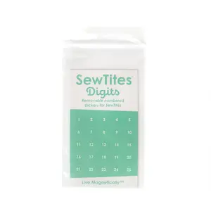 SewTites Digits Removable Numbered Stickers for SewTites 50 Pack with Numbers 1 to 25 and Blank for Custom Labeling
