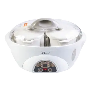 NARITA 1.5L+2x500ml Multi-Function Electric Stew Pot with 3 Ceramic Inserts, Automatic Slow Cooker for Soups, Porridge, Desserts - Perfect Gift for Holidays & Special Occasions