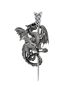 Vintage Viking Dragon Hair Pin for Women, Nordic Norway Style Headpiece, Party Accessory, Trendy Retro Hair Ornament