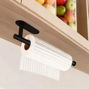 Paper Towel Holders,Paper Towels Rolls - for Kitchen,Paper Bulk- Self-Adhesive Under Cabinet,Both Available in Adhesive and Screws,Stainless Steel